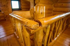 Фото Дом-баня из кедра в г. Серпухов Рубленная деревянная баня  "10х10,5" в диком стиле из бревна 360-380мм _11