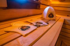 Фото Дом-баня из кедра в г. Серпухов Рубленная деревянная баня  "10х10,5" в диком стиле из бревна 360-380мм _12